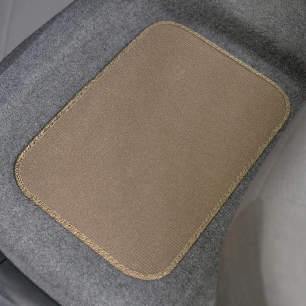 BDK 4-Piece Premium Carpet Non-Slip Heel Pad Front Floor Mats and Rear Floor Mats
