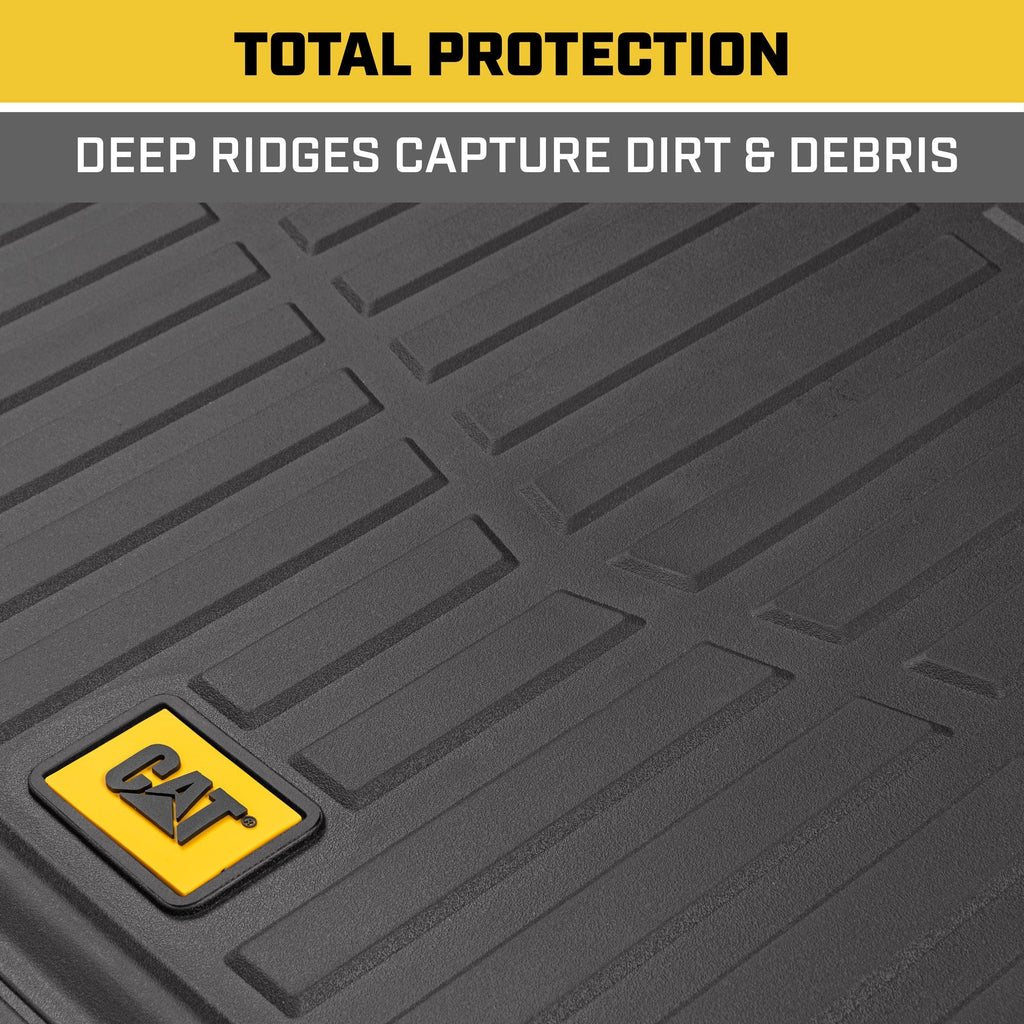 CAT ToughRide Rubber Trunk/Cargo Mat - Heavy Duty, All Weather, Trim to Fit (53" x 36.25")