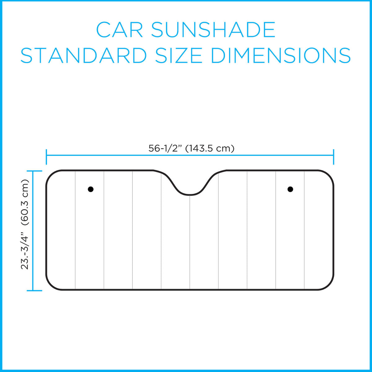 BDK Chrome Reflective Front Windshield Sunshade Standard (58" x 24")