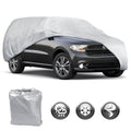 MotorTrend Single Layer Poly Vehicle Cover with Storage Bag and Cable Lock for Cars, SUVs, Trucks, Vans - Universal Fit, All Weather