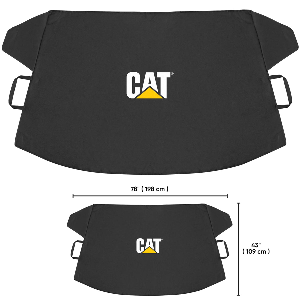 Cat® Windshield Snow Cover, Toughest Car Frost Protector for Ice & Sleet, Weatherproof for Winter, Includes Anti-Theft Straps, Freeze Protector for Auto Car Truck Van SUV