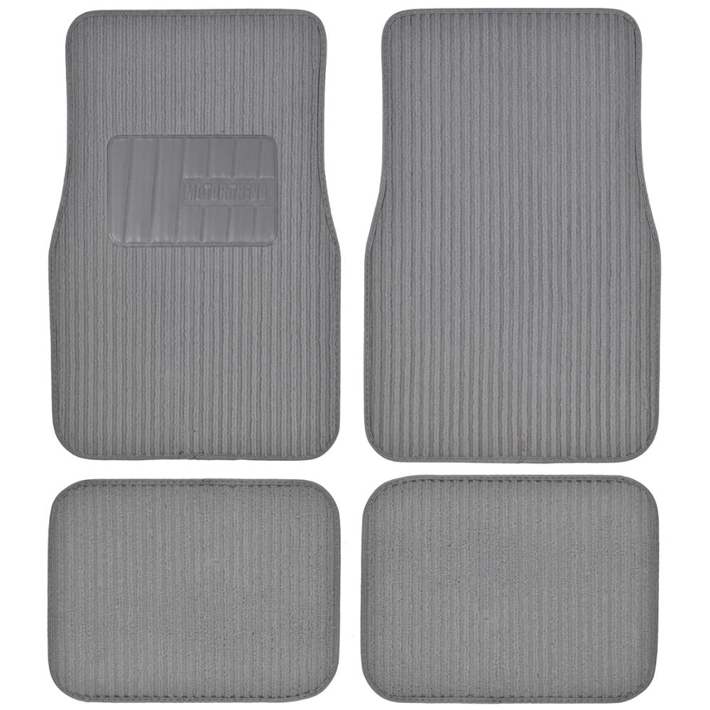 BDK 4-Piece Corduroy Front Floor Mats and Rear Floor Mats