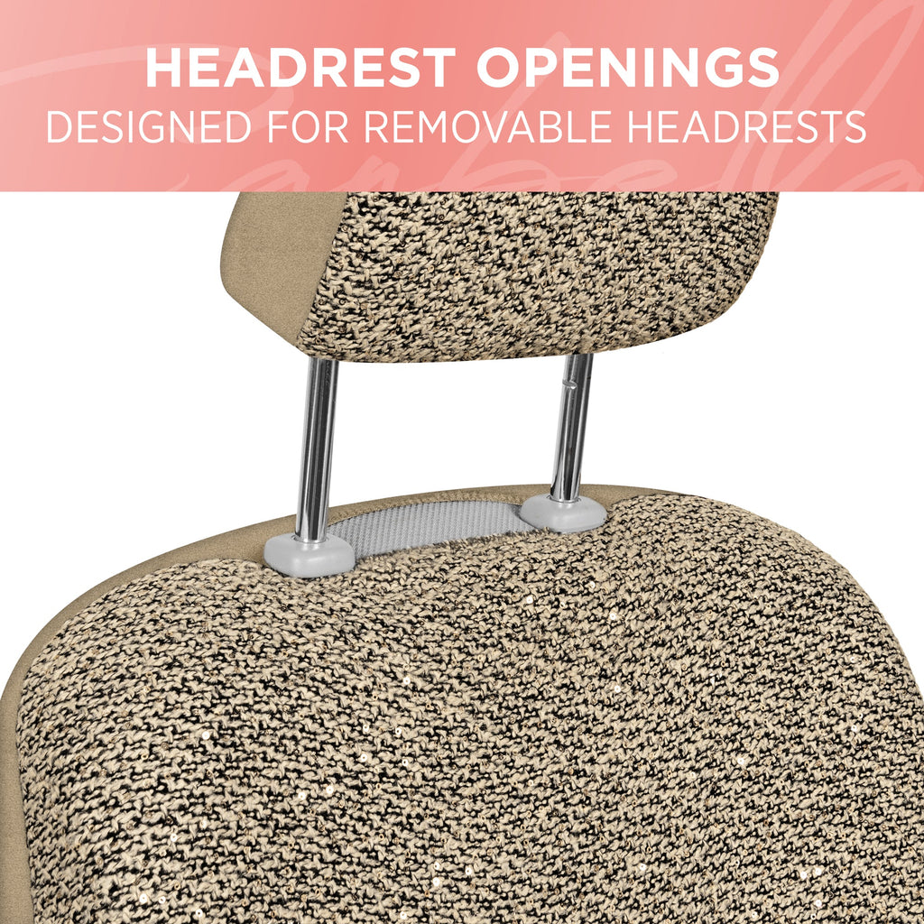 Carbella Sequin Tweed Front Seat Covers