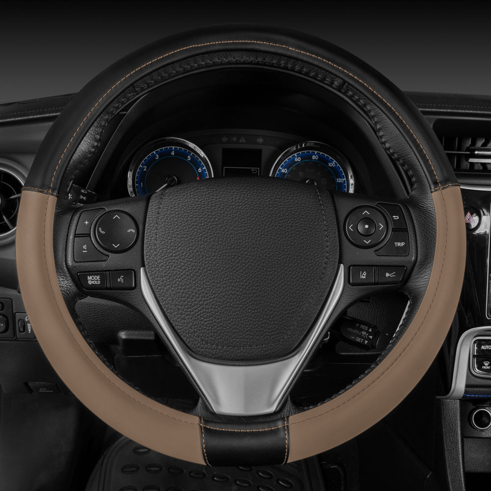 CAT ErgoDrive Faux Leather Steering Wheel Cover (Fits 14.5" - 15.5")