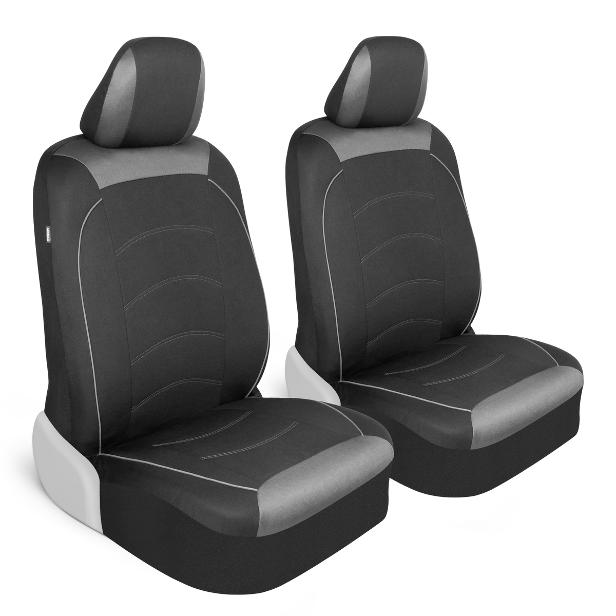 MotorTrend 2-Pack Fabric Cloth Two-Tone Front Seat Covers