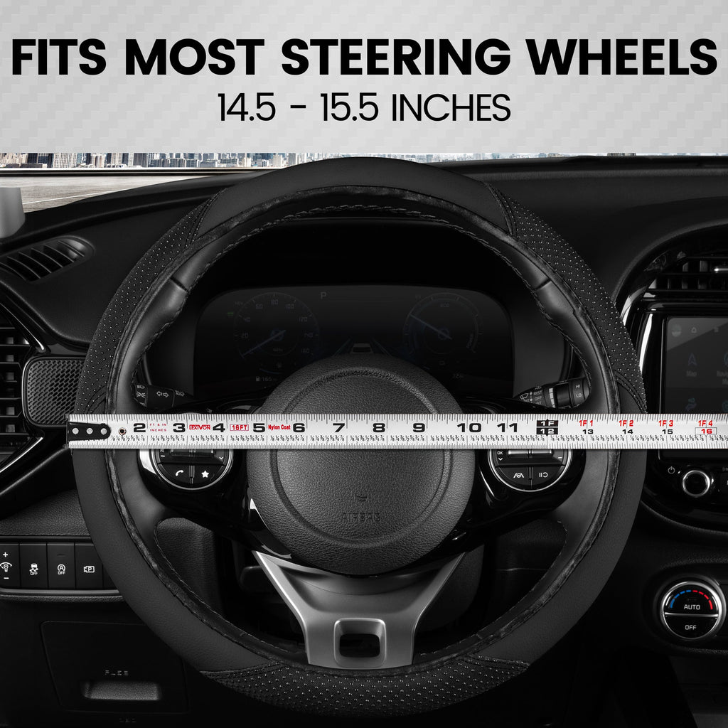 BDK SootheGrip MassageTouch Steering Wheel Cover (Fits 14.5" - 15.5")