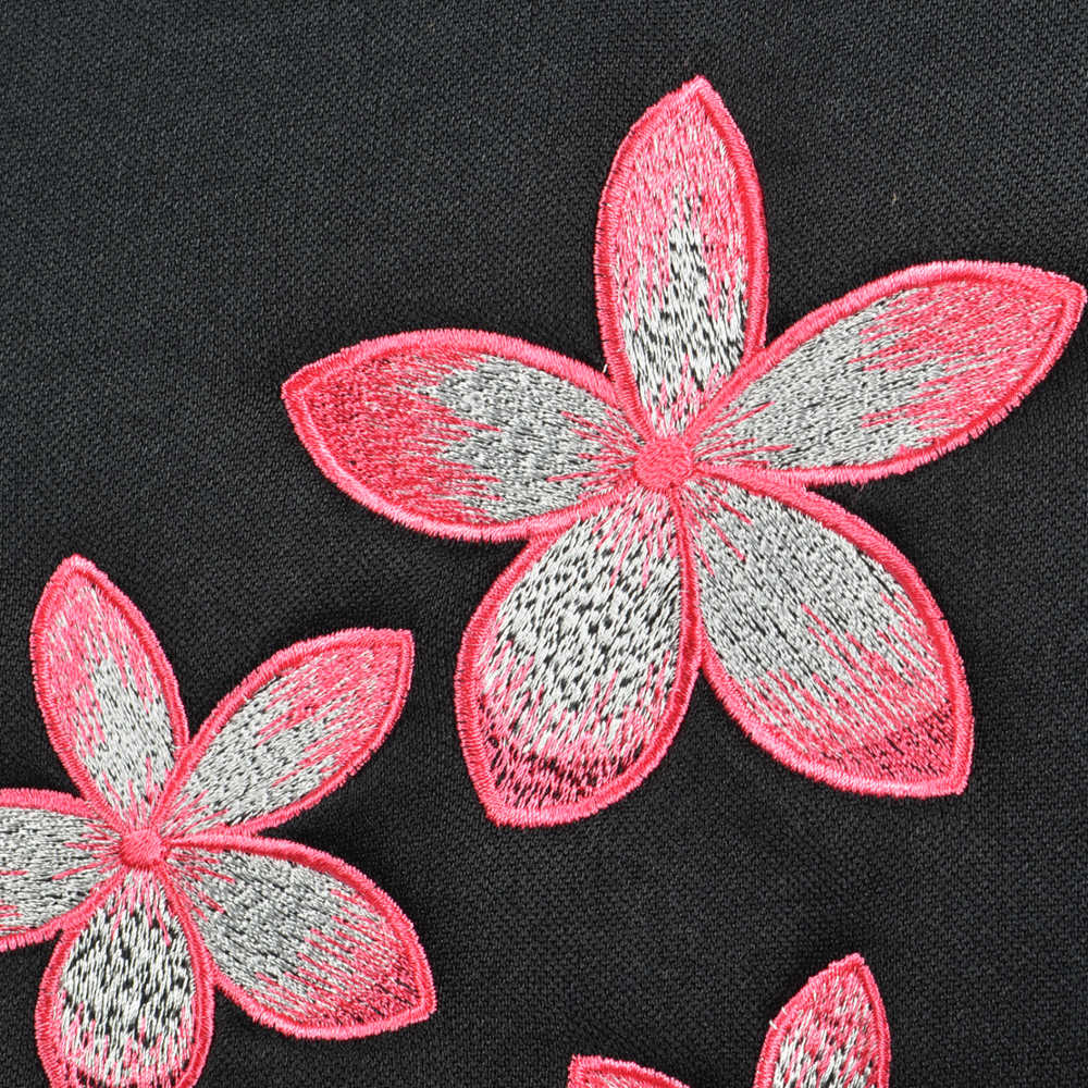 BDK 12-Piece Pink Flowers Front Seat Covers, Rear Seat Cover, Seat Belt Pads, and Steering Wheel Cover (Fits 14.5" - 15.5")