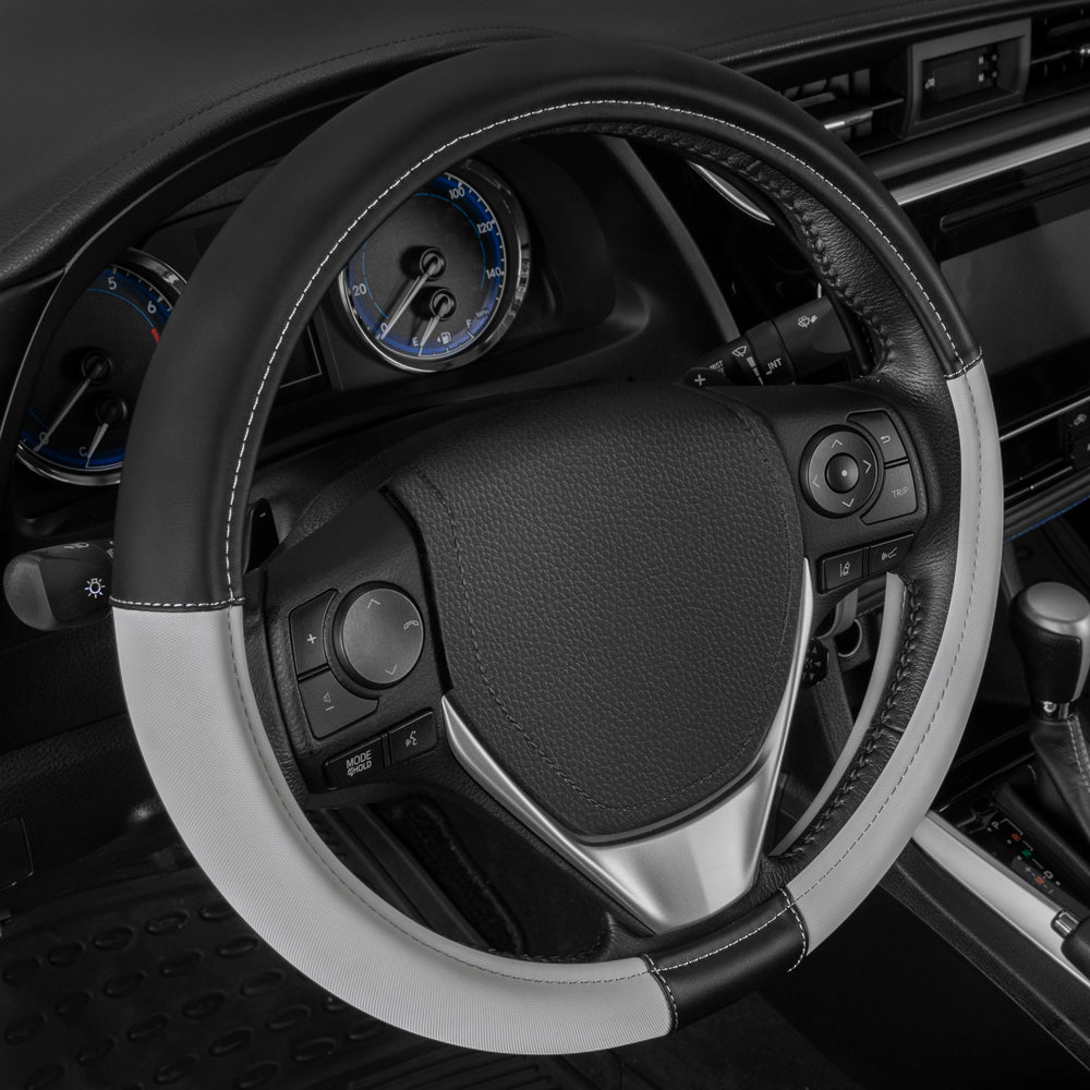 CAT ErgoDrive Faux Leather Steering Wheel Cover (Fits 14.5" - 15.5")