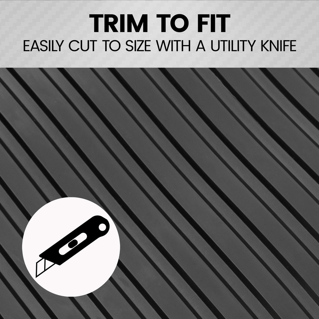 BDK Extra Thick Truck Utility Cargo Bed Mat (4' x 8' x 0.3") - Heavy Duty, All Weather, Trim to Fit (4' x 8')