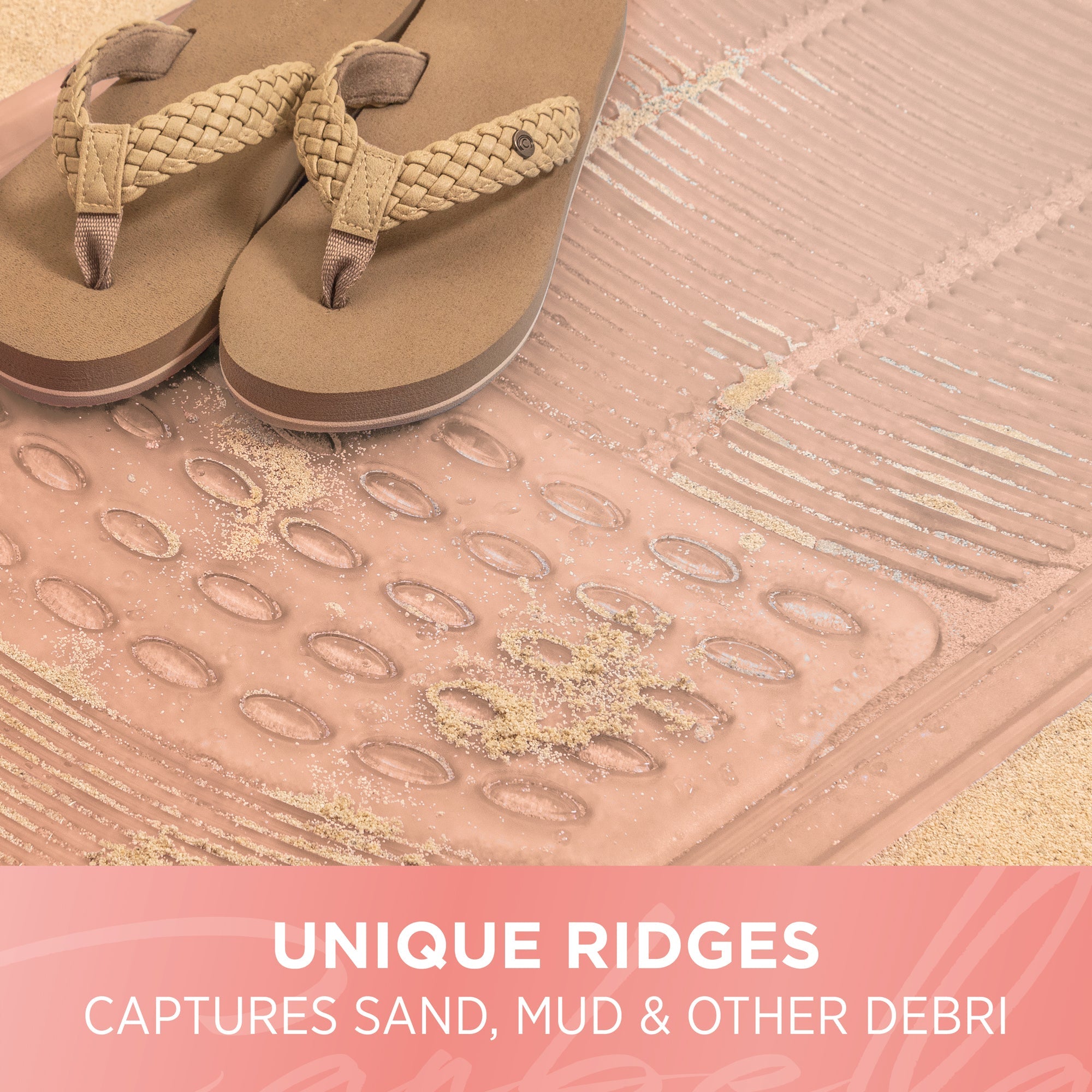 Carbella 2-Piece Cushioned Grip Pad Front Floor Mats - Heavy Duty, All Weather, Trim to Fit