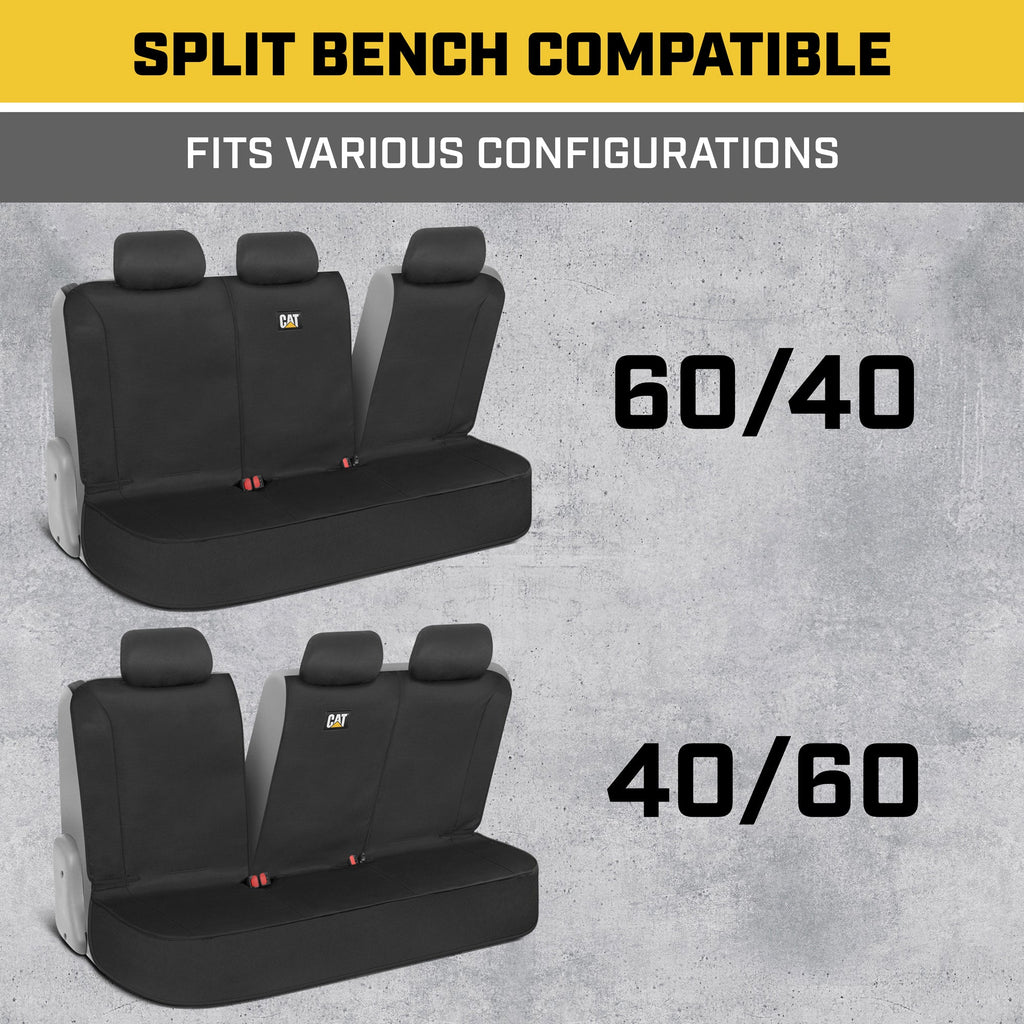 CAT FlexFit Split Rear Bench Seat Cover