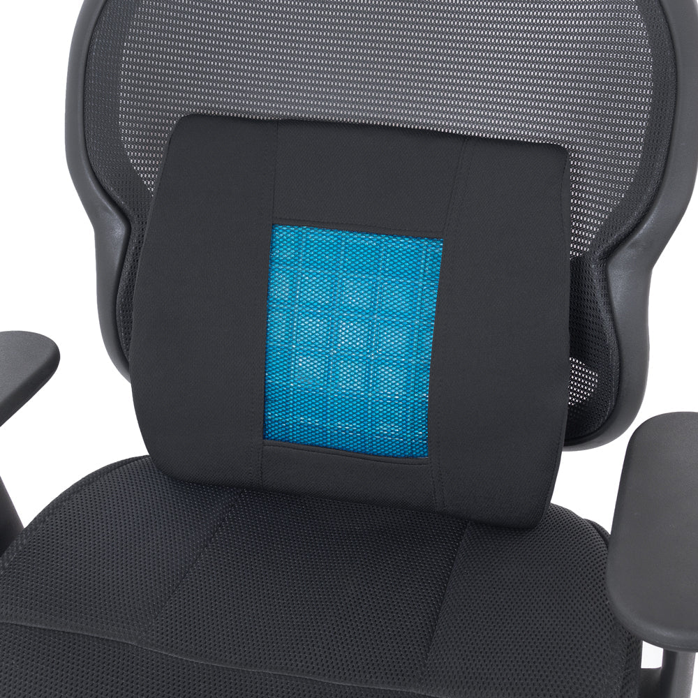 Motor Trend Cooling Car Lumbar Support Cushion - Made with Memory Foam for Maximum Coccyx Comfort & Back Tailbone Pain Relief, Ideal for Car and Office Chairs (MTCG-100)