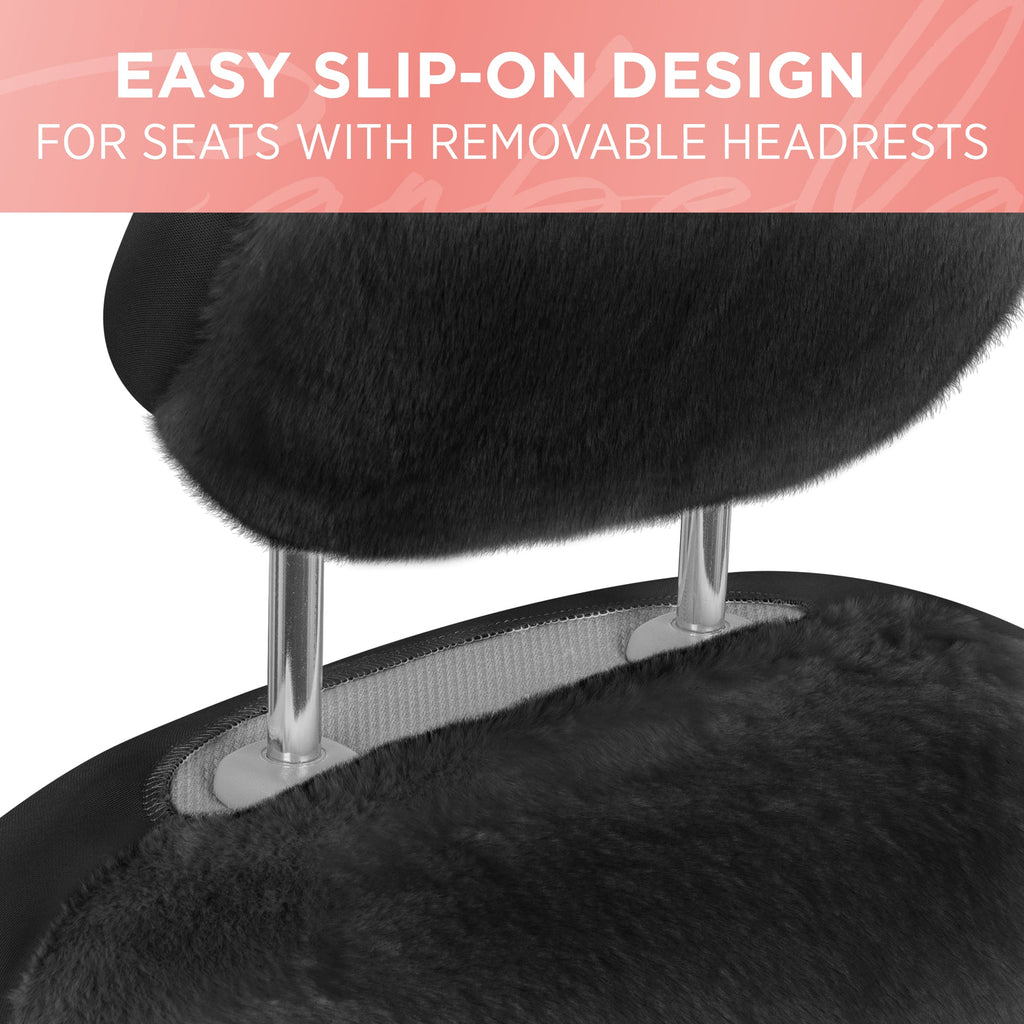 Carbella 2-Pack Plush Fleece Front Seat Covers