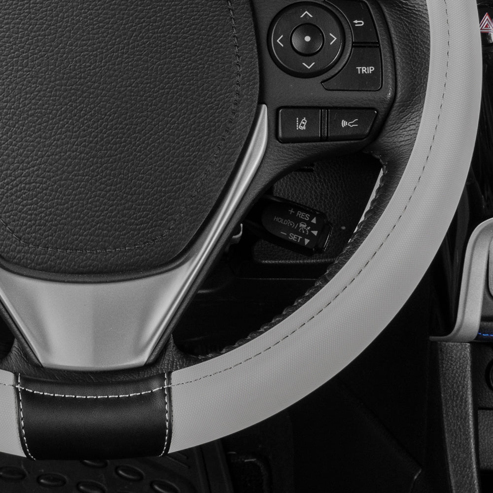 CAT ErgoDrive Faux Leather Steering Wheel Cover (Fits 14.5" - 15.5")