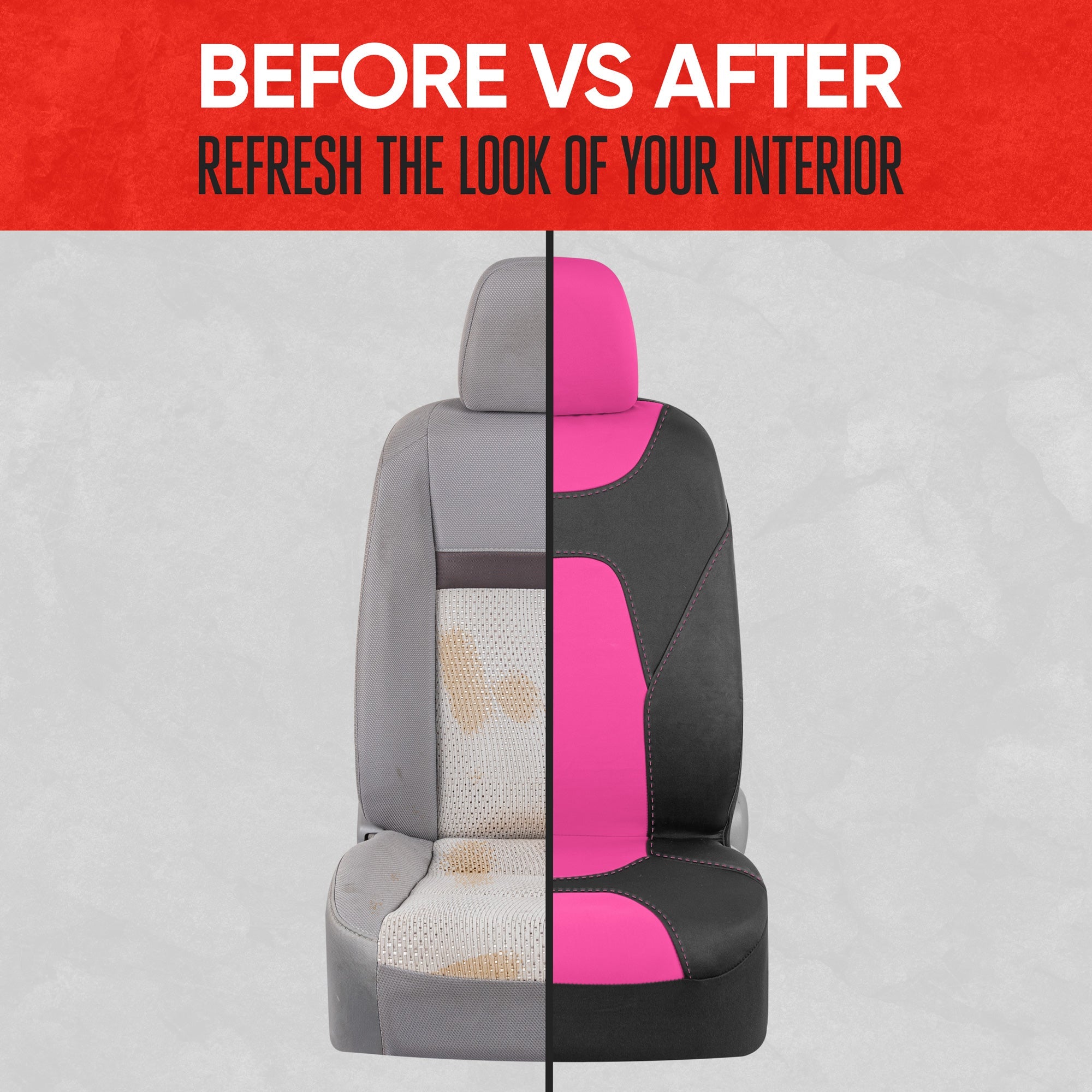 MotorTrend 2-Pack AquaShield Water-Proof Two-Tone Neoprene Front Seat Covers