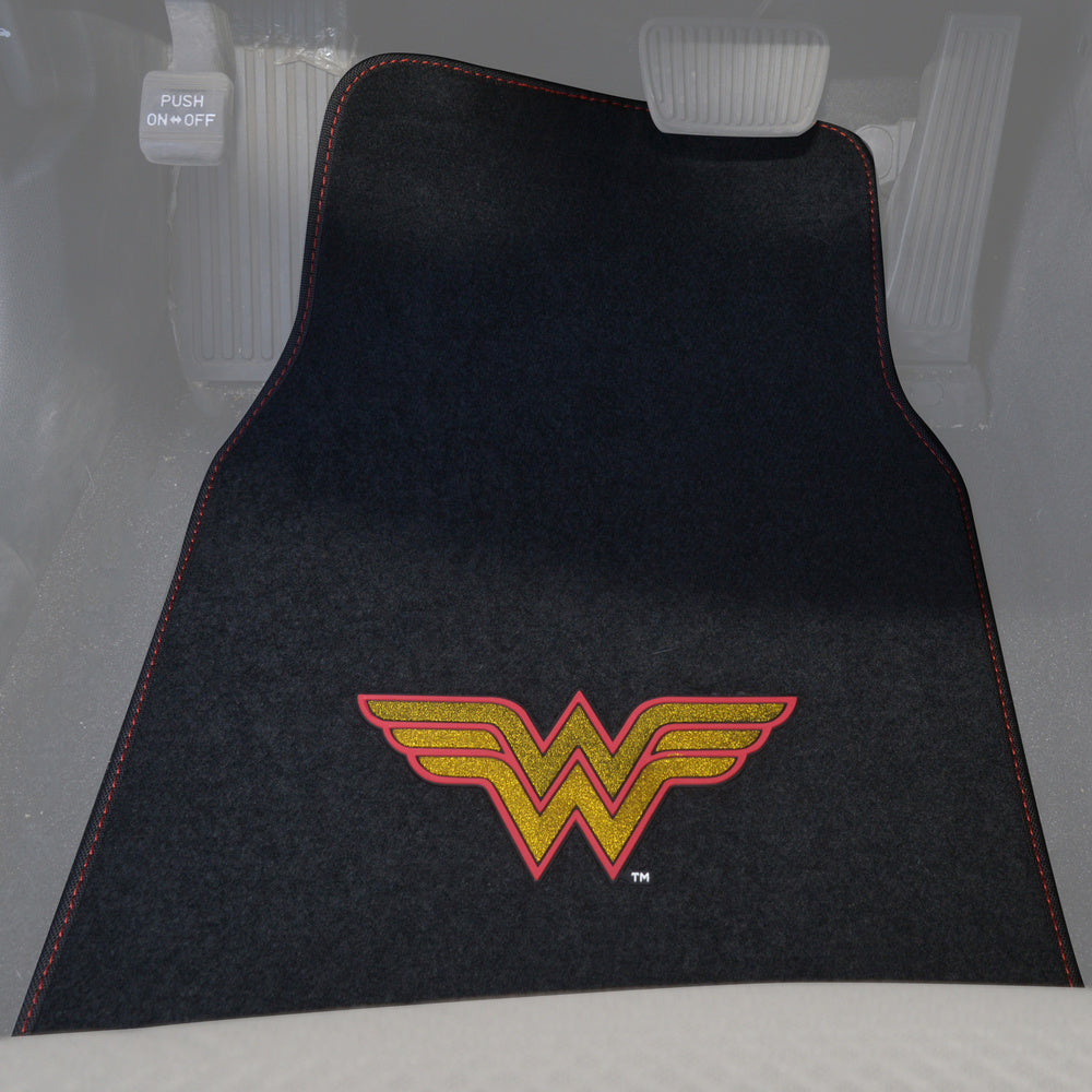 Warner Bros DC Comics Wonder Woman Logo Front Floor Mats and Rear Floor Mats