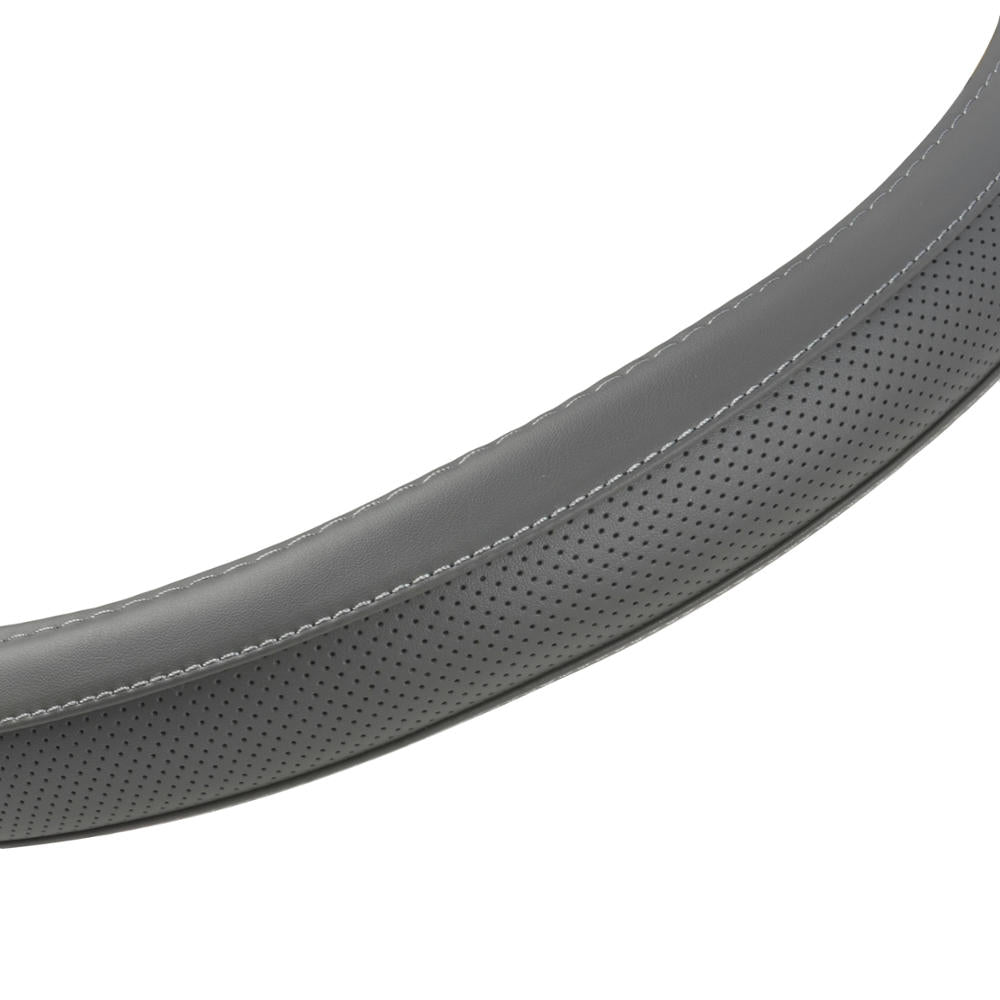 MotorTrend Faux Leather Steering Wheel Cover for Trucks, Semi-Trucks, RVs, Big Rigs, 18 Wheelers (Fits 18")