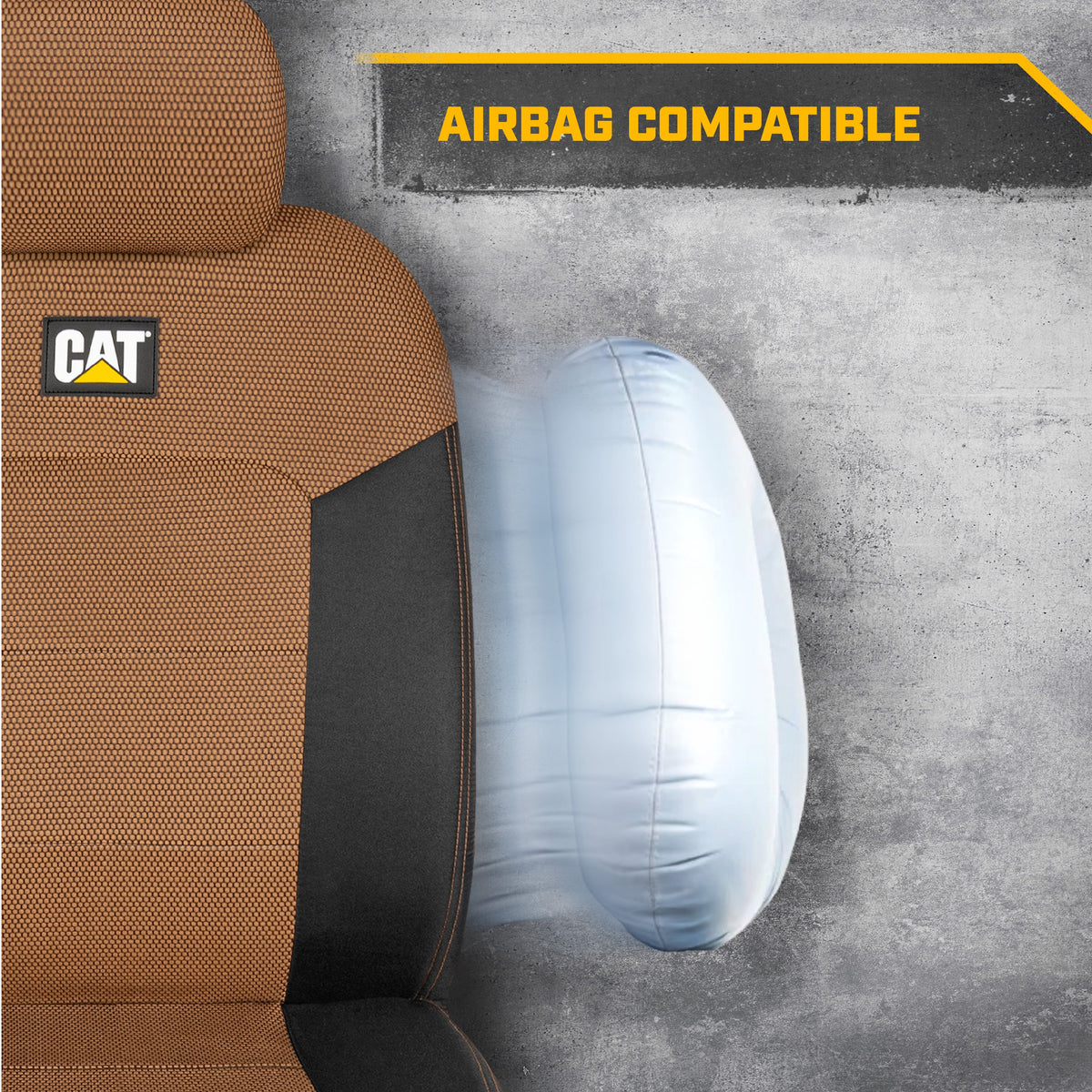 CAT 2-Pack MeshFlex Front Seat Covers