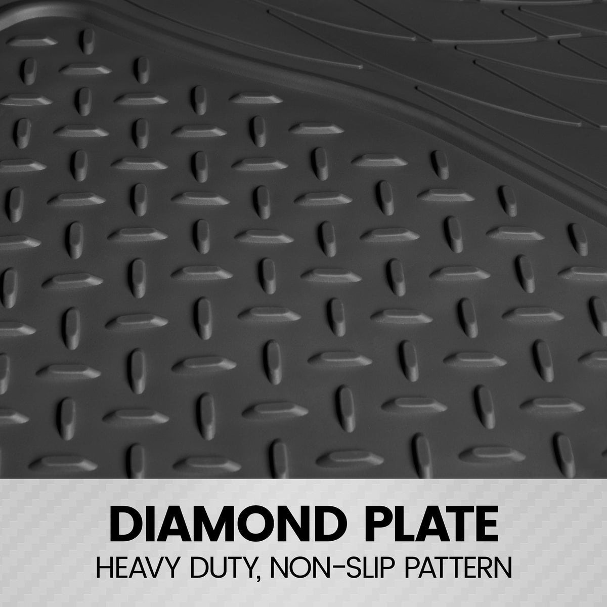BDK Trunk/Cargo Rubber Liner - Heavy Duty, All Weather, Trim to Fit (53.8" x 43.2")