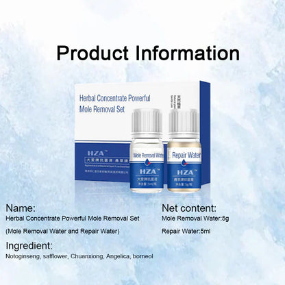 (🔥SUPER LOW DISCOUNT-75% OFF)HZA™ Herbal Concentrate Powerful Mole Removal Set