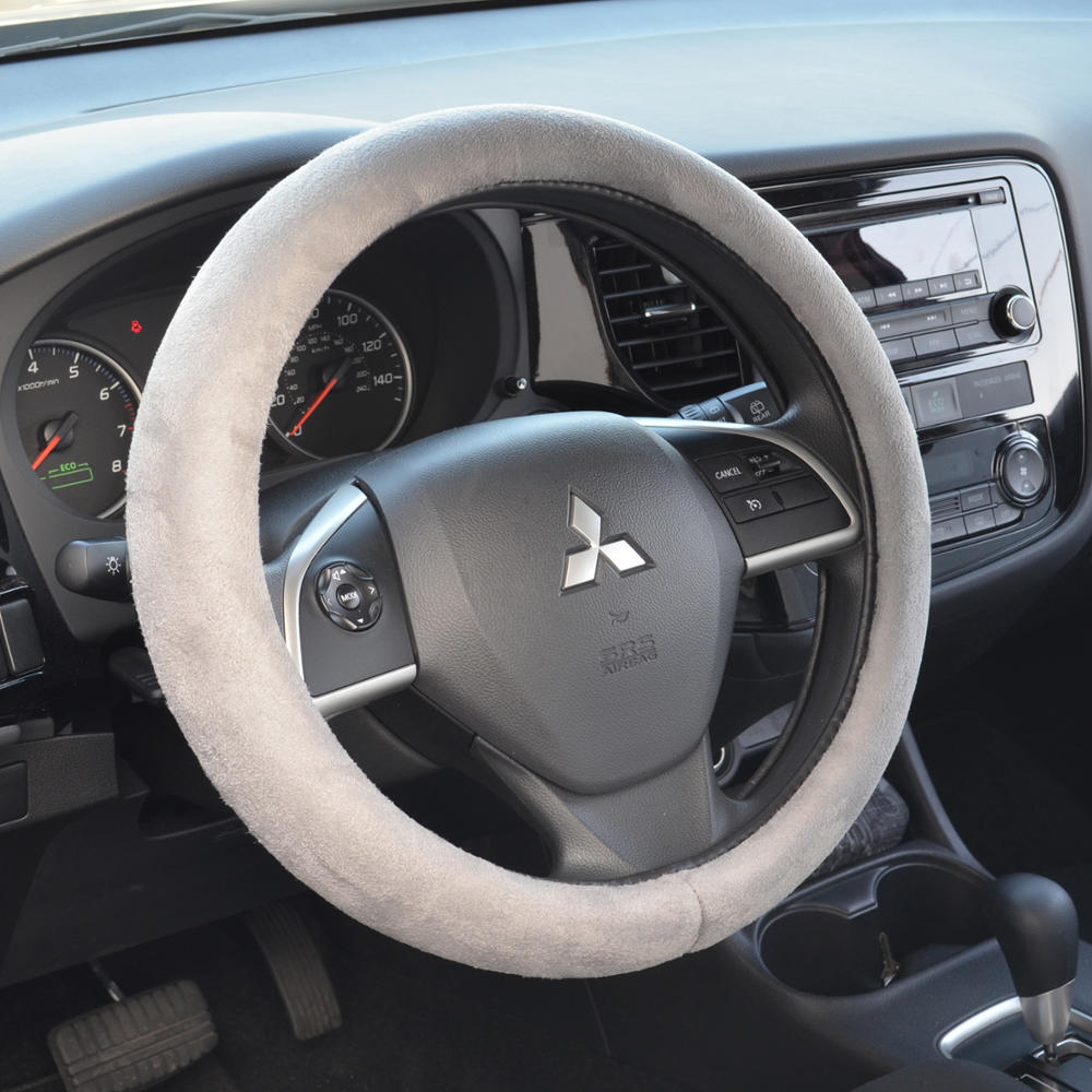 BDK Soft Plush Memory Form Steering Wheel Cover (Fits 14.5" - 15.5")