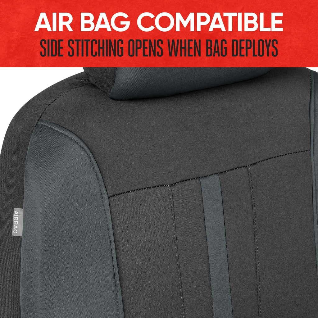 MotorTrend 9-Piece OmniFit Front Seat Covers and Rear Seat Covers