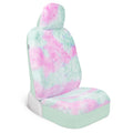 Carbella Plush Mint/Purple Tie-Dye Front Seat Covers