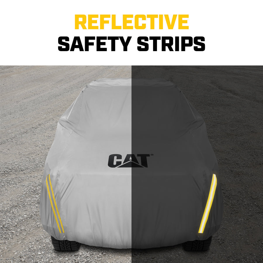 CAT Workforce Vehicle Cover for Pickup Trucks with Safety Reflective Strips - Heavy Duty, All Weather, All Seasons