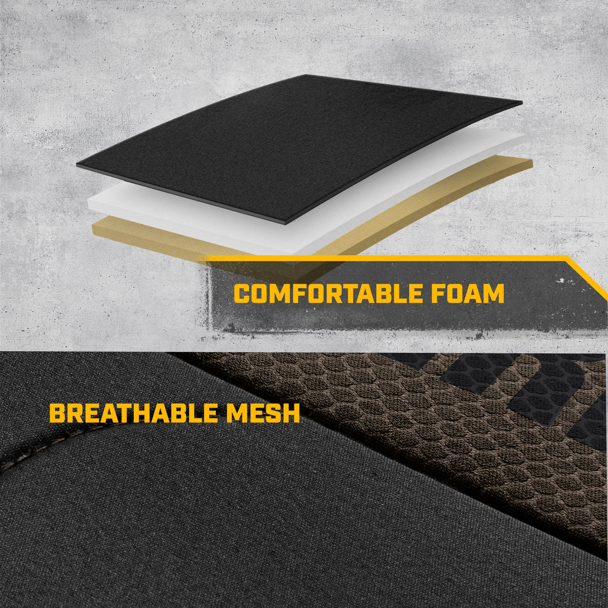 Cat® FlexFit™ Black Beige Seat Covers for Cars, Trucks, & SUV - Set of (2) Front Car Seat Cover Front Seat Protectors - Airbag Compatible Seat Covers for SUV Interior Covers & Seat Cover Accessories