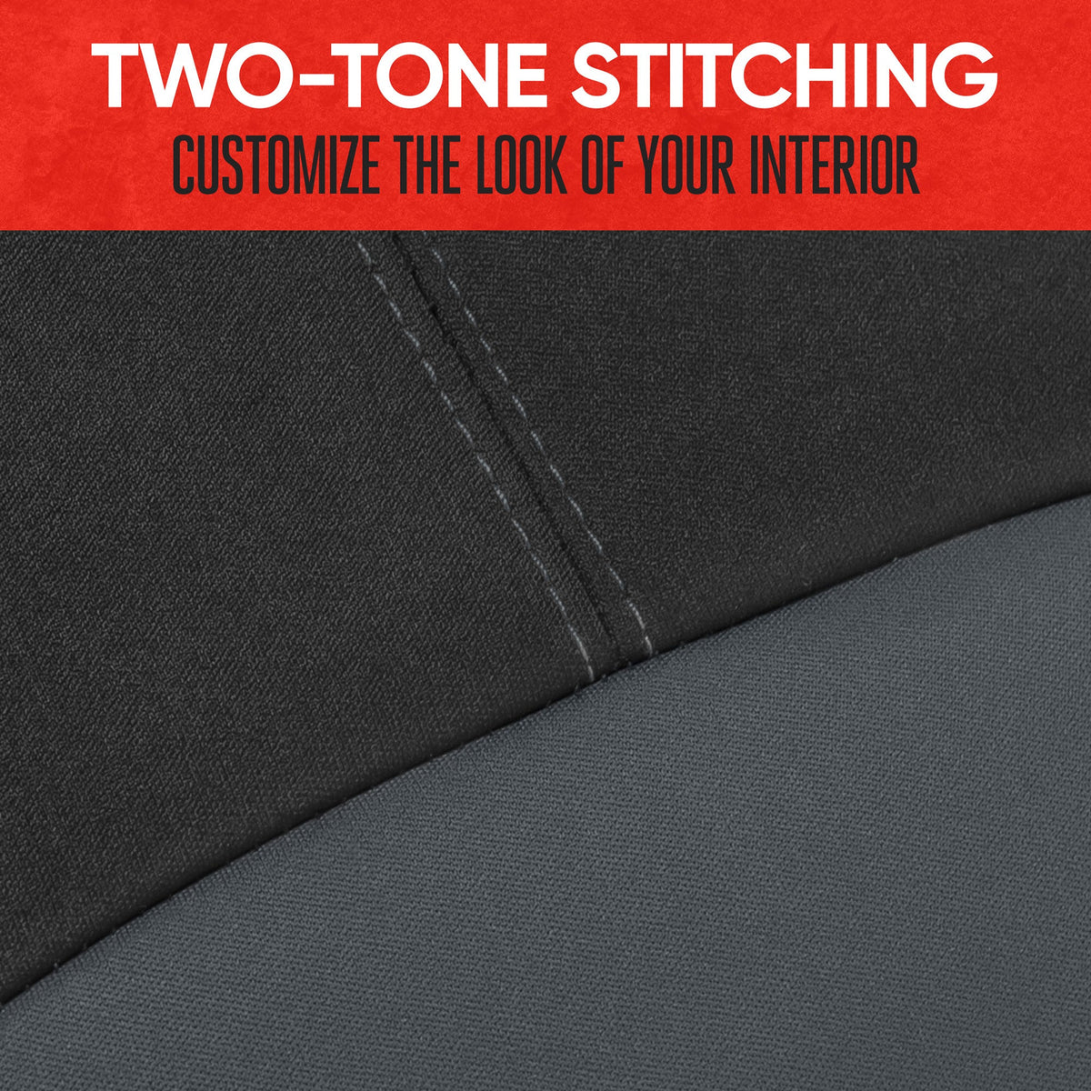 MotorTrend 2-Pack Neoprene Two-Tone Front Seat Covers