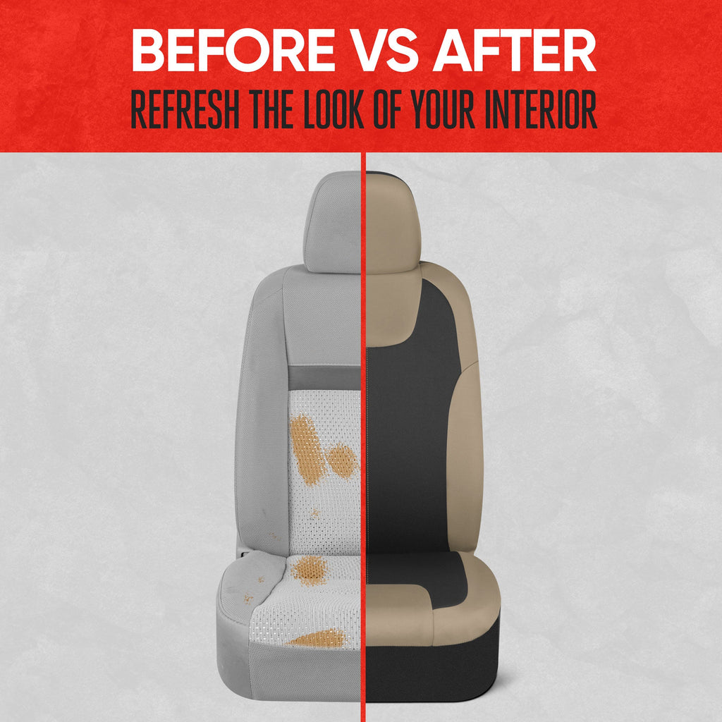 MotorTrend 2-Pack Neoprene Two-Tone Front Seat Covers