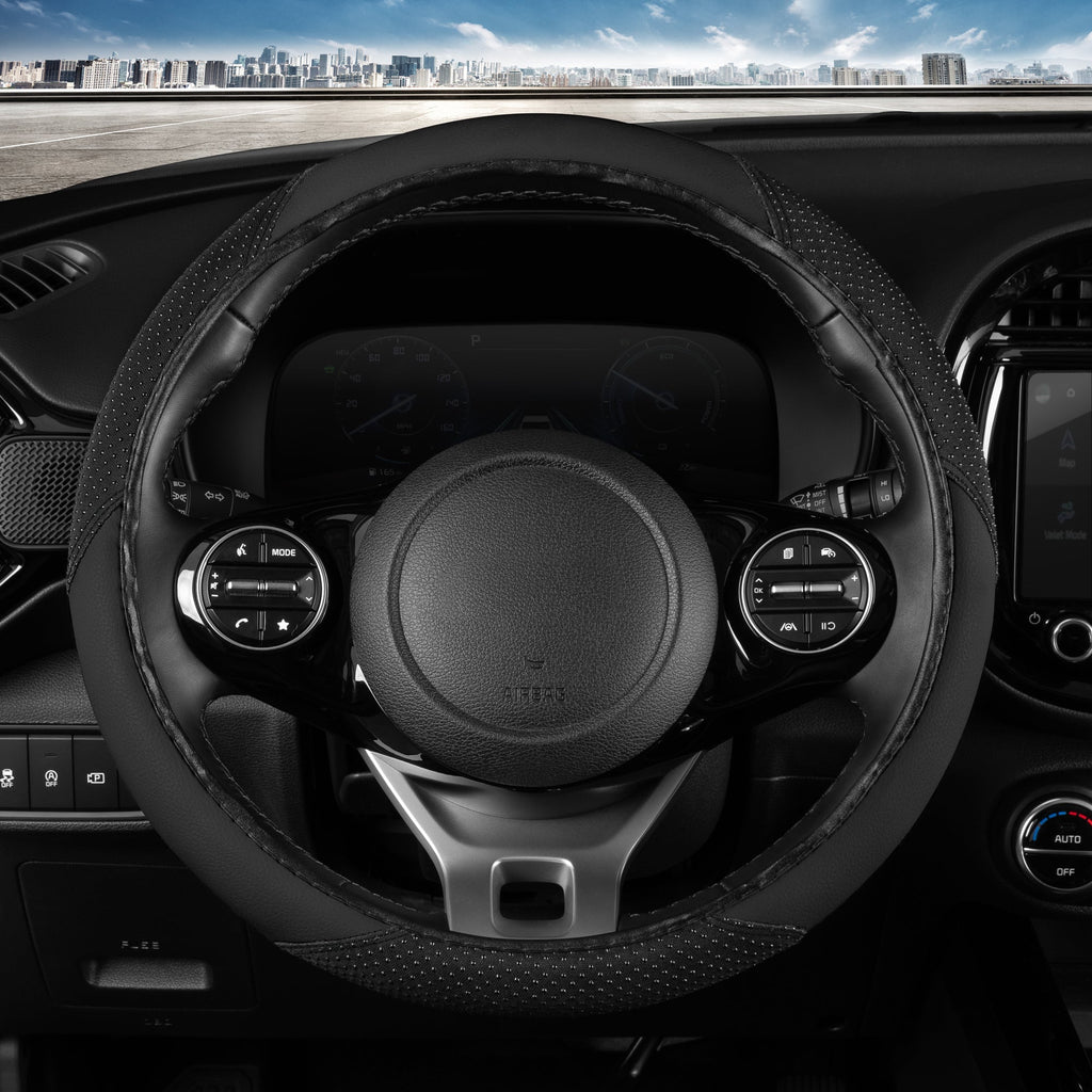 BDK SootheGrip MassageTouch Steering Wheel Cover (Fits 14.5" - 15.5")