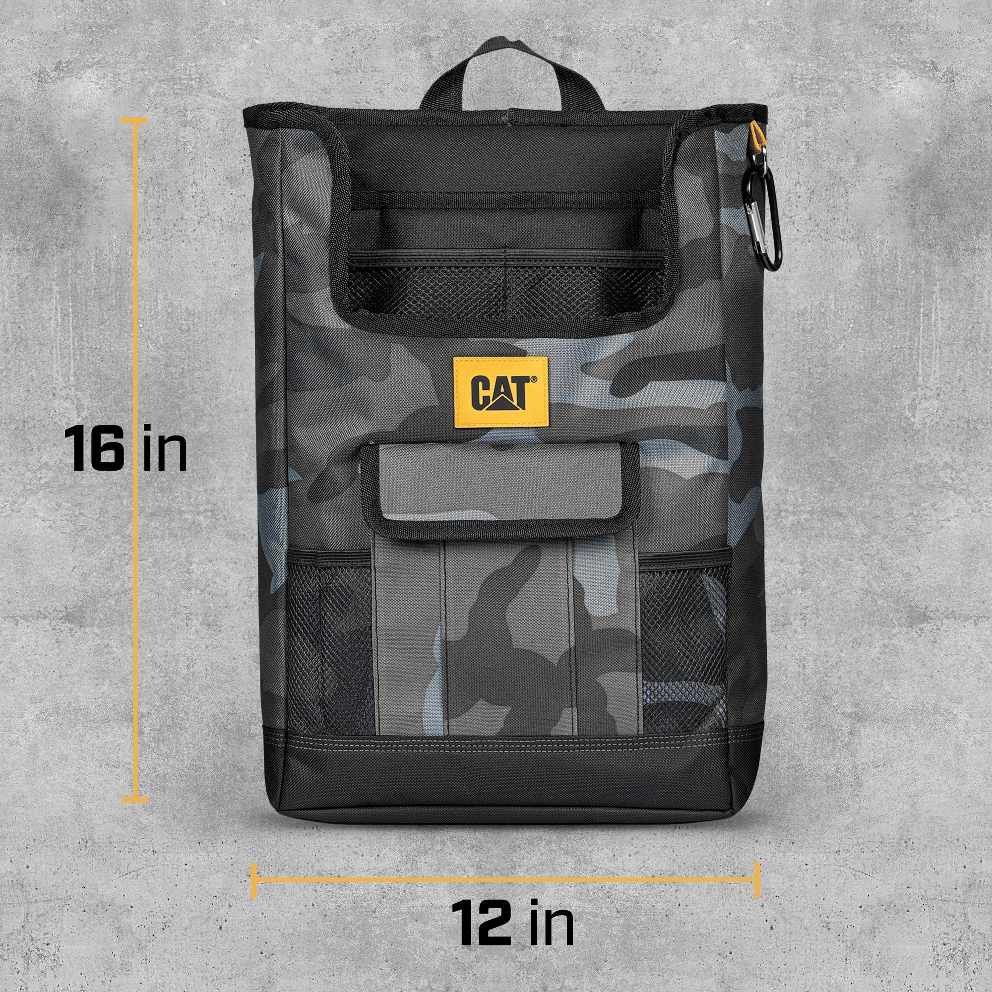 CAT Vehicle Front Seat Organizer Storage with Adjustable Straps (16" x 12")