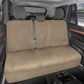 Motor Trend SpillGuard Waterproof Rear Bench Car Seat Cover, All Beige Stitching - Split Bench Rear Seat Protector with Neoprene Padding, Back Seat Cover for Kids & Dogs, Car Interior Covers