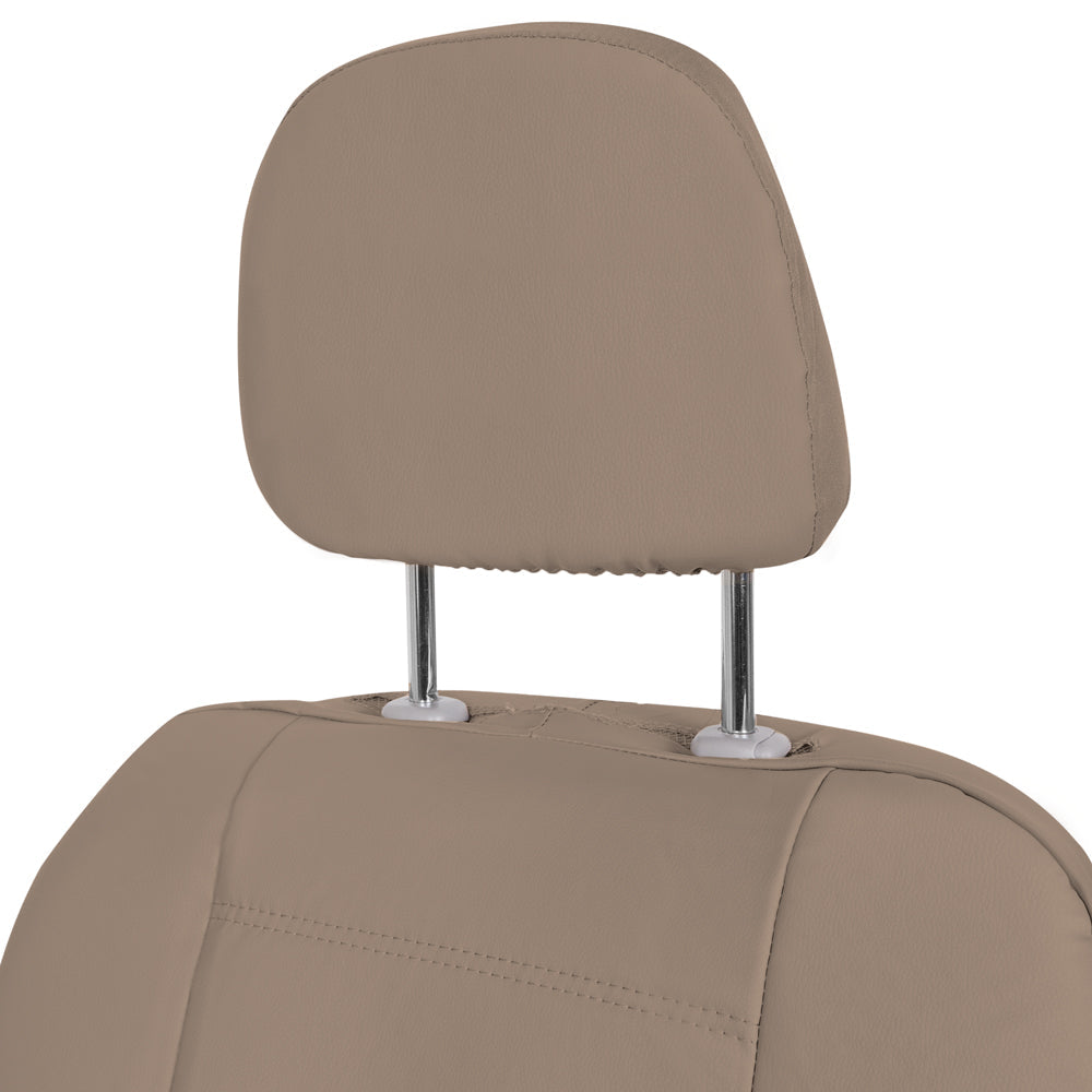 BDK 9-Piece Premium Faux Leather Front Seat Covers and Rear Seat Covers