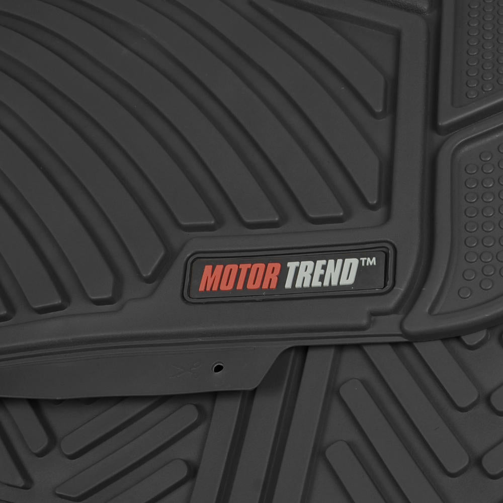 MotorTrend 4-Piece 3-Rows Extra-High Ridgeline Front Floor Mats, Middle Floor Mat, and Rear Floor Mat
