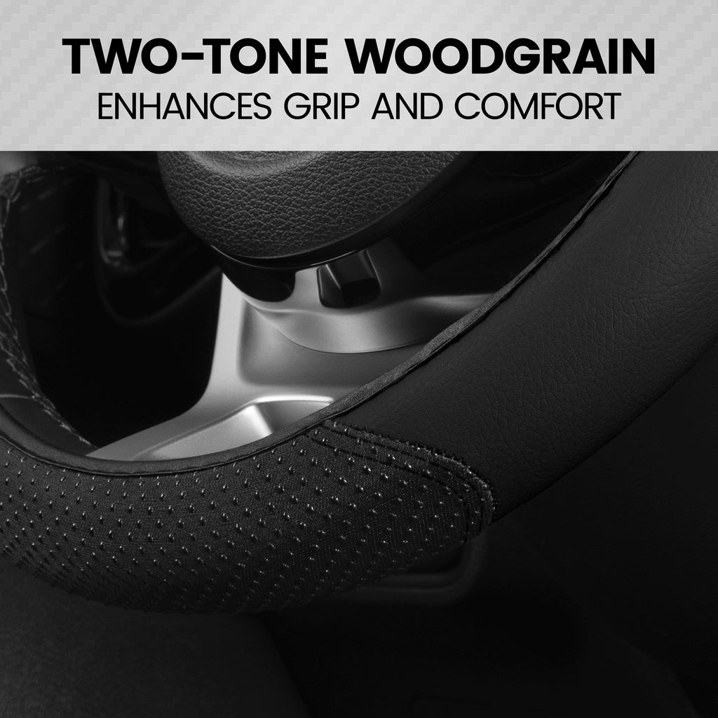 BDK SootheGrip MassageTouch Steering Wheel Cover (Fits 14.5" - 15.5")