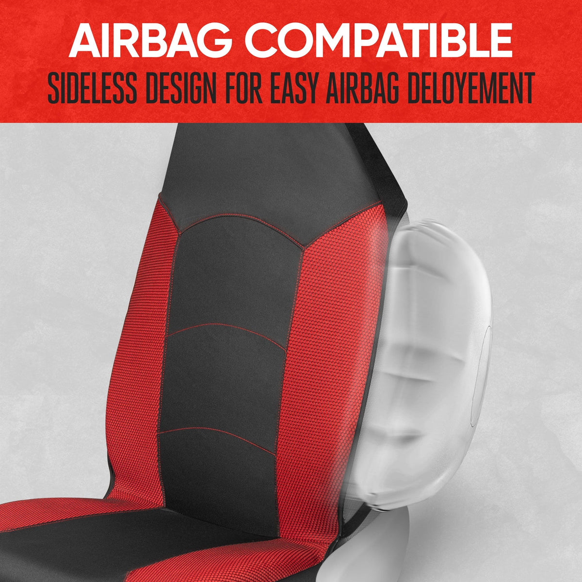 MotorTrend 2-Pack Sideless High Back Front Seat Covers