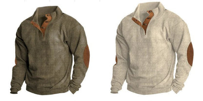 Men's Outdoor Casual Stand Collar Long Sleeve Sweatshirt