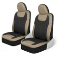 MotorTrend 2-Pack Neoprene Two-Tone Front Seat Covers - Beige