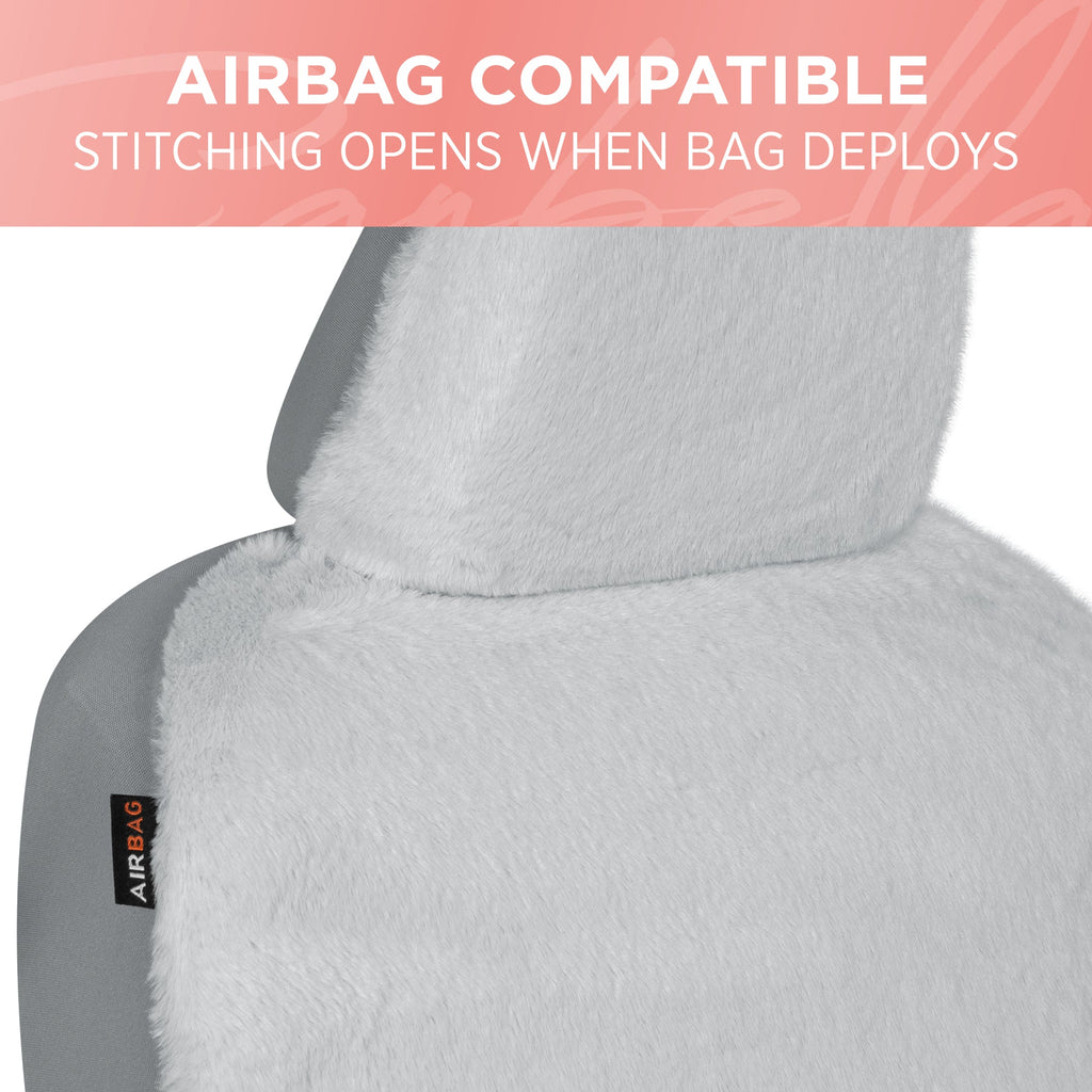 Carbella 2-Pack Plush Fleece Front Seat Covers