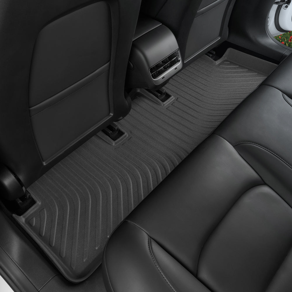 MotorTrend 3-Piece 3D Contour Custom Fit Front Floor Liner and Rear Floor Liner for Tesla Model 3 (2017 - 2020)