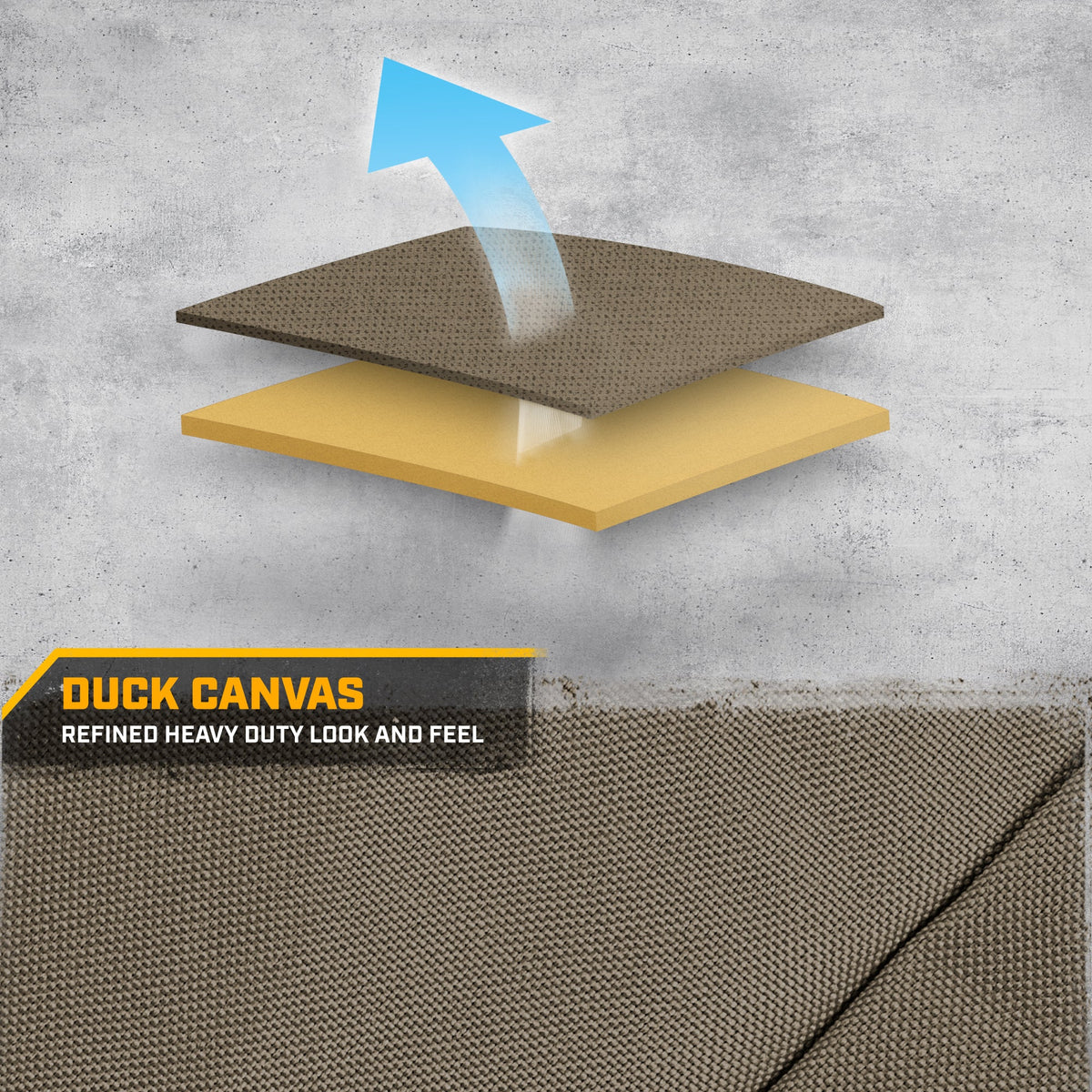 CAT Beige Rear Seat Cover for Trucks, Cars & SUVs – Heavy-Duty Oxford Canvas – 60/40 Split Bench Protector – Durable Back Seat Cover for Work Trucks, Pets, Travel – Car & Truck Interior Accessory