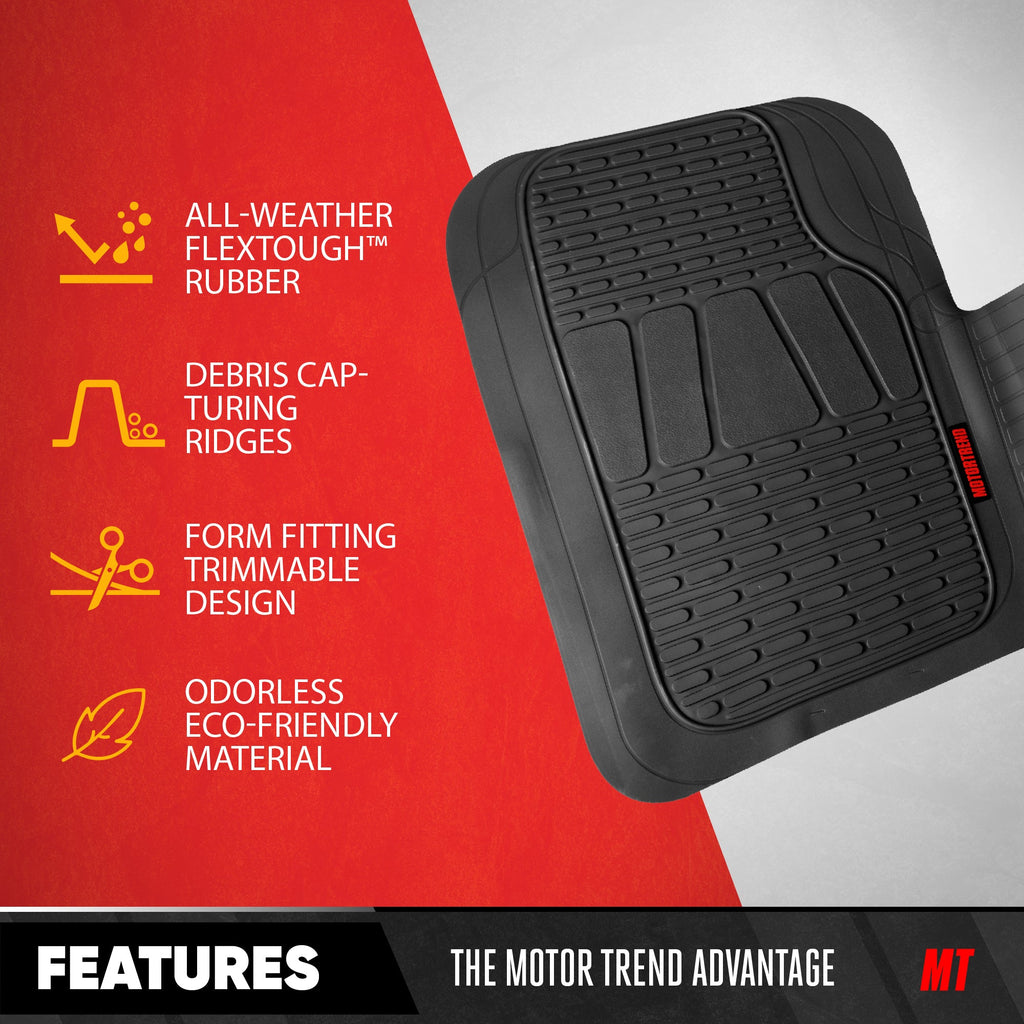 MotorTrend WingRunner Rear Floor Mat - Trim to Fit
