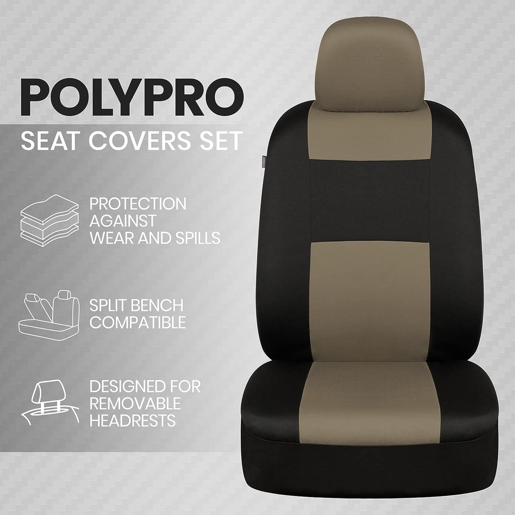 BDK 2-Pack PolyPro Front Seat Covers