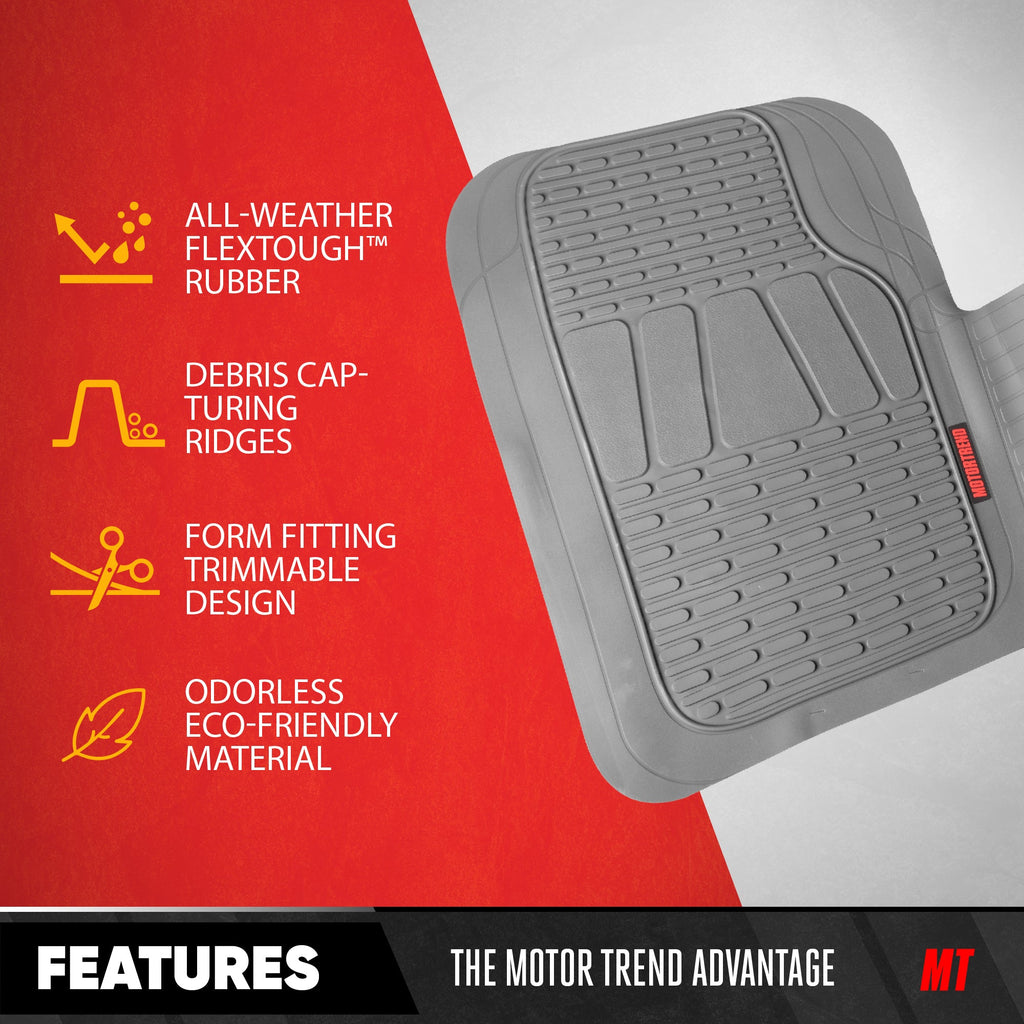 MotorTrend WingRunner Rear Floor Mat - Trim to Fit