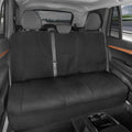 Motor Trend SpillGuard Waterproof Rear Split Bench Seat Covers for Trucks Rear Seat Cover Only - Black Car Seat Covers, Back Seat Covers Only - Durable Neoprene Spill Resistant for Kids & Dogs