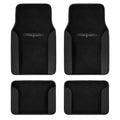 BDK 4-Piece Design Print Carpet Front Floor Mats and Rear Floor Mats