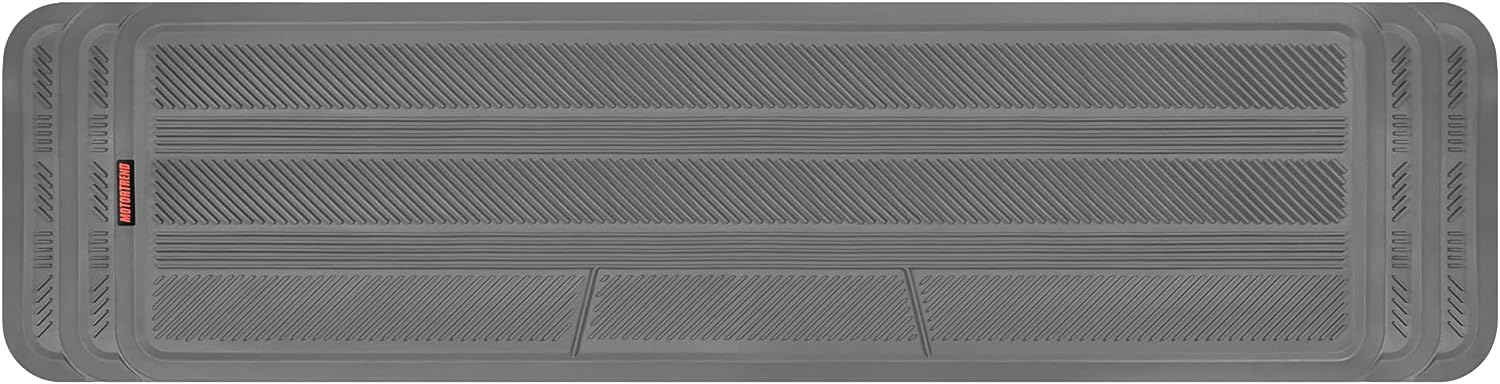 MotorTrend WeatherPlus Rubber Floor Runner - Heavy Duty, All Weather, Trim to Fit (57" x 14.75")