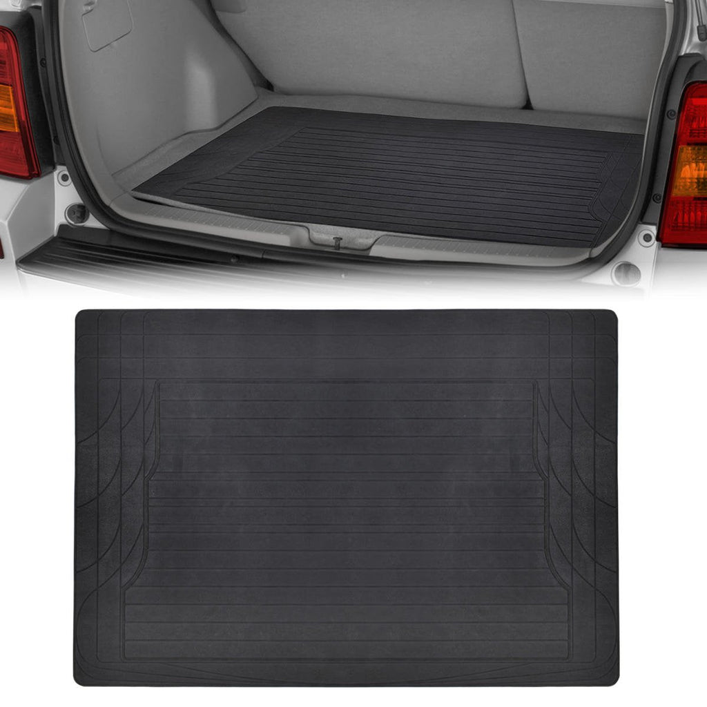 BDK 5-Piece Cushioned Grip Pad Front Floor Mats, Rear Floor Mats, and Cargo Liner  - Heavy Duty, All Weather, Trim to Fit